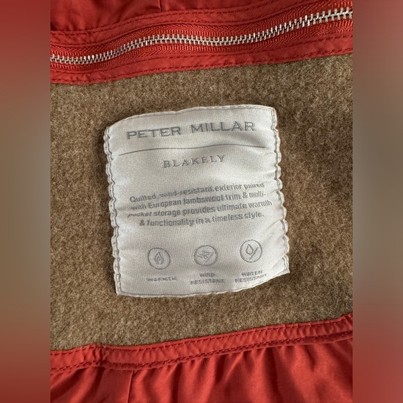 Peter Millar Blakely Quilted Travel Jacket Garnet Red Medium LF22Z12 Retail $235 - Picture 11 of 16